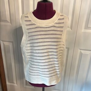 Cupshe Cream Sleeveless Knit Top